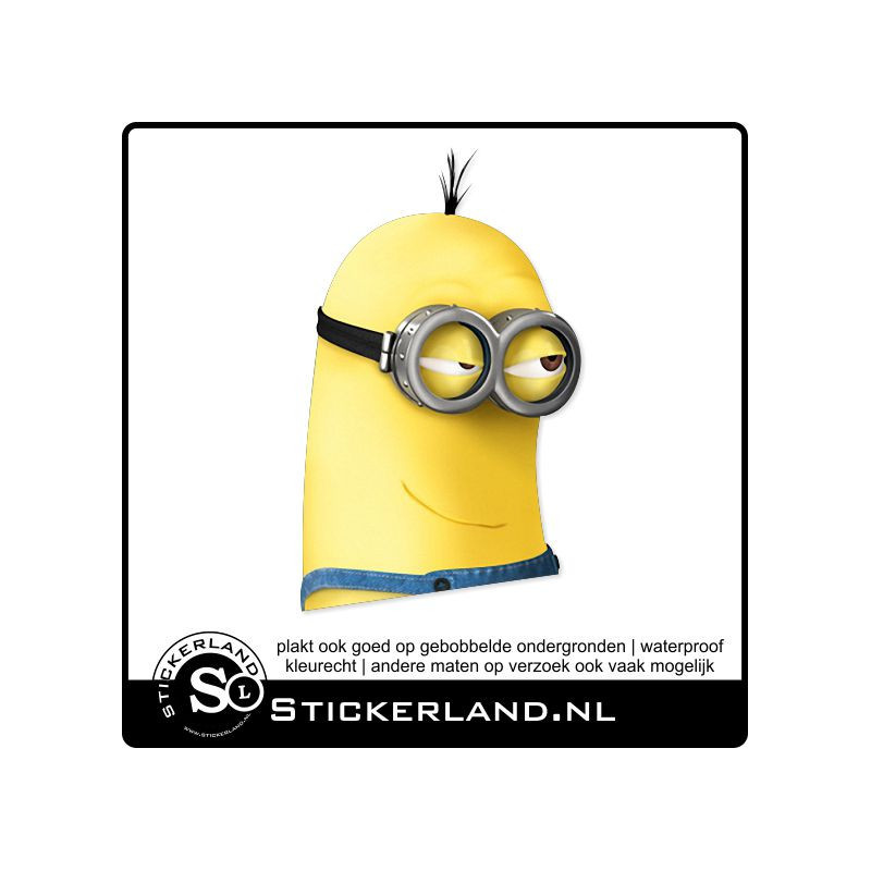 Peeking Minion Fullcolor Sticker