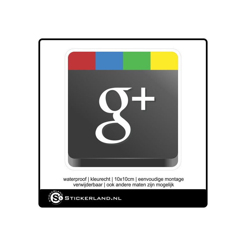 Social Media Google plus sticker (10x10cm)