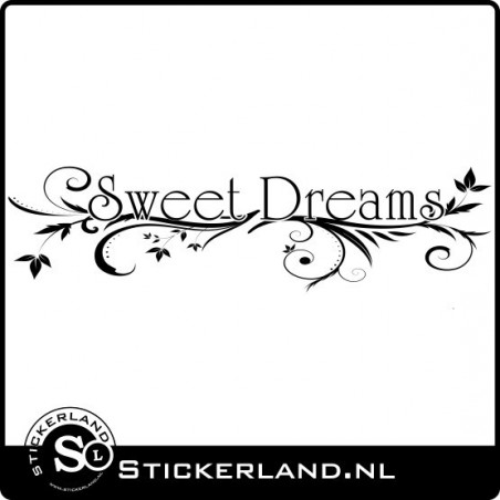 Portaal rekenmachine Remmen Sweet Dreams muursticker (130x34cm)