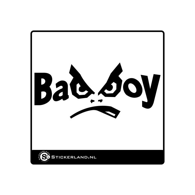 Bad boy deals sticker