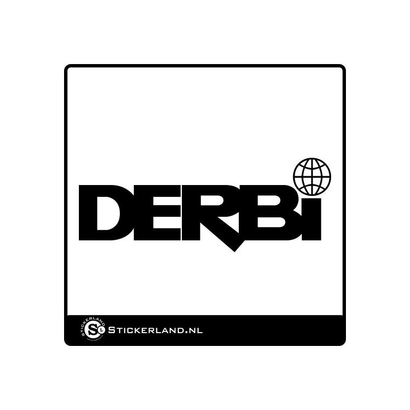 Bungalow duim Speciaal Derbi logo sticker