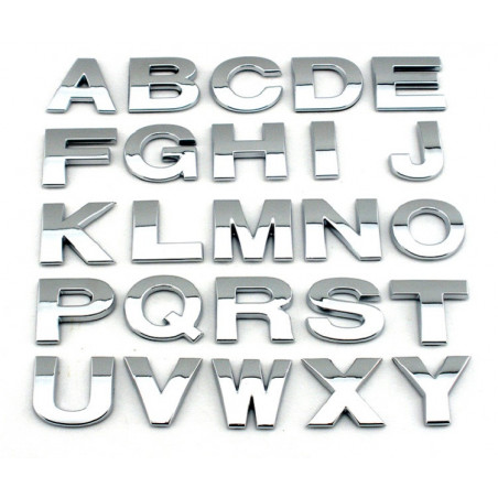 Bemiddelaar Beeldhouwer Kleren 3D Chromen Letters